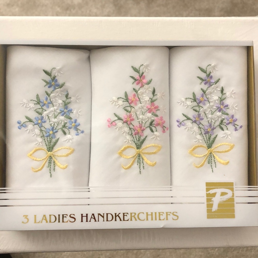 Embroidered handkerchiefs